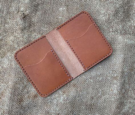 Pdf Leather Wallet Template Pattern Cardholder Mini Etsy