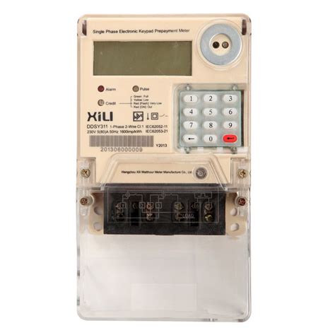 Single Phase Two Wire Prepayment Power Energy Meter Kwh Meters With