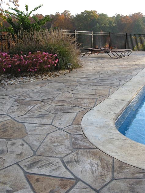 Multi Colored Flagstone Traditional Pool Atlanta By