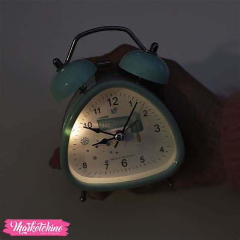 Acrylic Alarm Clock Ice Cream Cafe 11 Cm Buy Best Handmade