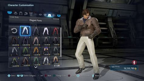 Tekken 7 Lee Re4 Leon Kennedy Customization Youtube