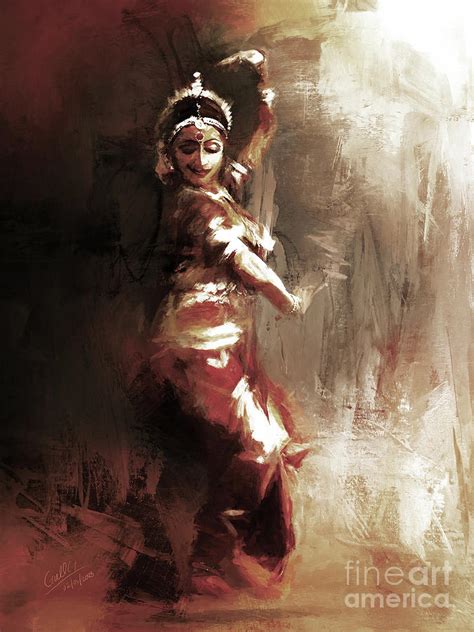 Kathak Classical Dance Painting By Gull G Pixels