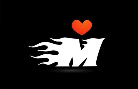 M Heart Logo Vector Art, Icons, and Graphics for Free Download