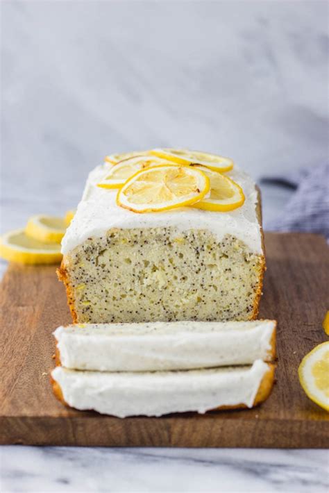 Lemon Poppy Seed Bread With Vanilla Bean Icing