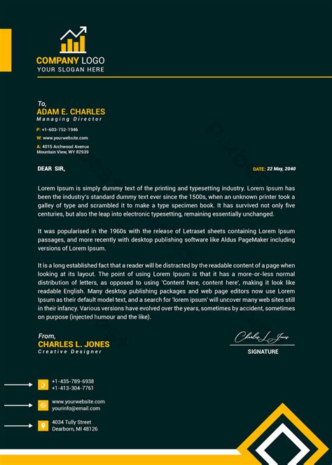 Business Letterhead Template | PSD Free Download - Pikbest