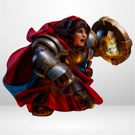 Hot Goblin 女戦士ドワーフB ミニチュア ホットゴブリン 斧と盾の勇姿