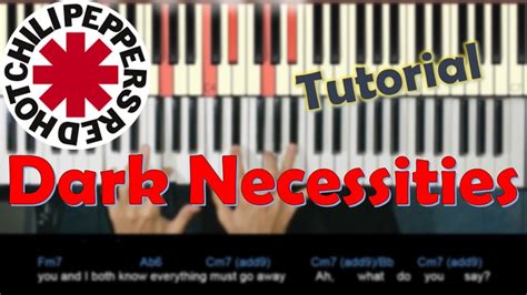 Como Tocar Dark Necessities De Red Hot Chili Peppers En Piano Piano Rock Tutorial
