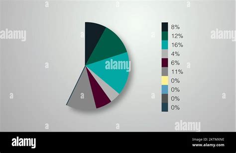 Animated pie chart infographic Stock Video Footage - Alamy