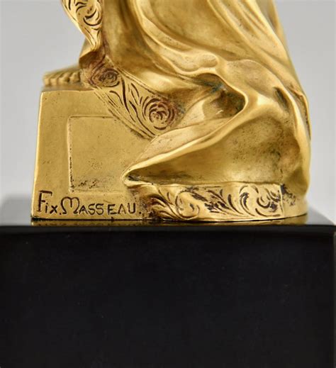 Art Nouveau Bronze Sculpture Nude With Casket Le Secret Deconamic