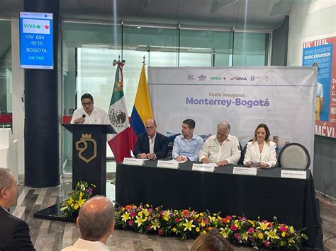 Inauguran La Nueva Ruta De Viva Aerobus Monterrey Bogot Espacioaereo