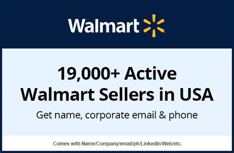 List Of Walmart Sellers In Usa 2021 19 000 Walmart Seller Database