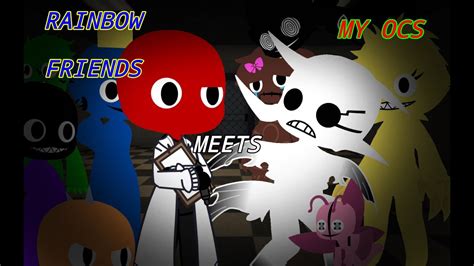 Rainbow Friends Meet My Ocs Rainbow Friends Roblox Gacha Youtube