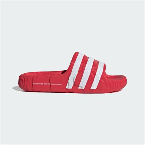 adidas Adilette 22 Slides - Red | Free Shipping with adiClub | adidas US