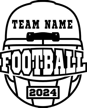 American Football Helmet Personalized Team Name 2024 Free Svg File