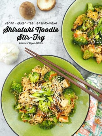 Easy Tofu and Shirataki Noodle Stir-Fry – Dianne's Vegan Kitchen