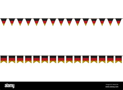 Germany garland with flags. Carnaval and festival decoration. Vector ...