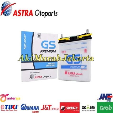 Promo Aki Mobil Karimun Estilo GS Astra Premium NS40ZL Aki Basah 12V