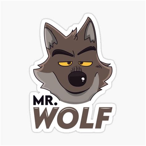 "Mr. Wolf - The Bad Guys" Sticker for Sale by Necronder | Redbubble