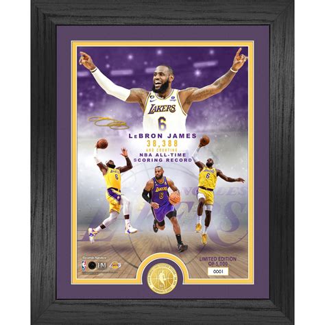 Lebron James Legends NBA All-Time Leading Scorer Bronze Coin Photo Mint