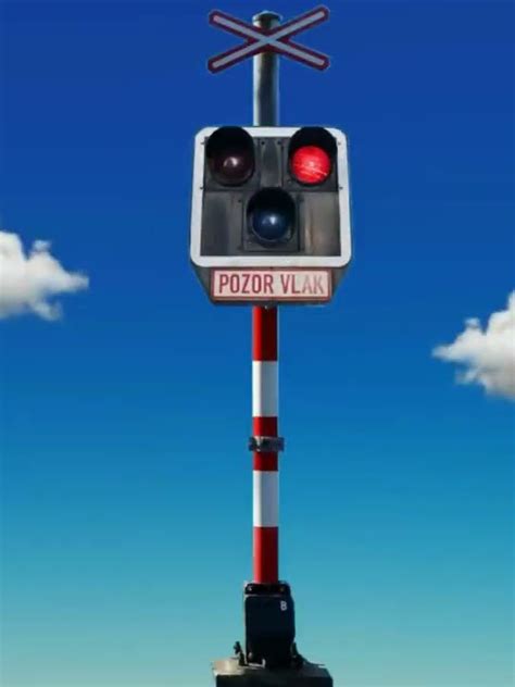 Czech Republic Railway Crossing Lights And Bells Railway Trains