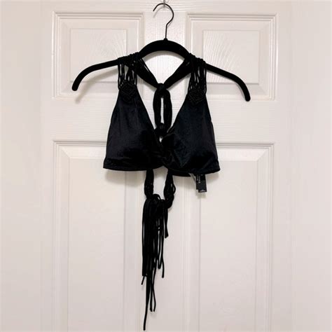 Victoria S Secret Swim Nwt Victorias Secret Archives Swim Macrame Fringe Bralette Bikini Top