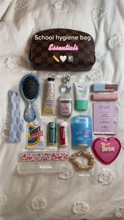 Everyday Bag Essentials School Bag Essentials Handbag Essentials