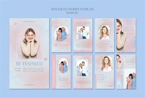 Free Psd Positivity And Heartwarming Mood Instagram Stories Template