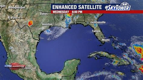 Enhanced Gulf Of Mexico Satellite View Hurricane And Tropical Storm Coverage From