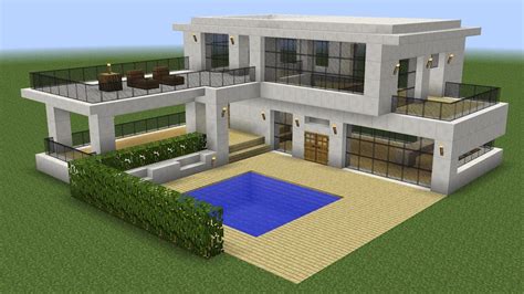 Construction D Une Maison Moderne Minecraft Maison Zenidees