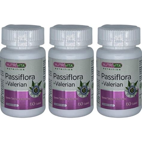 Nutrivita Nutrition Passiflora Valerian X Tablet Kedi Fiyat