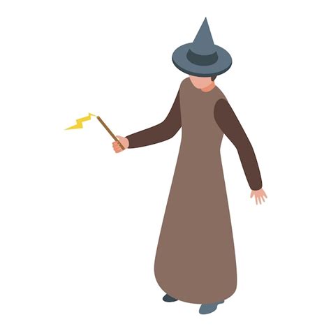 Premium Vector Medieval Fantasy Character Wizard Holding Magic Wand