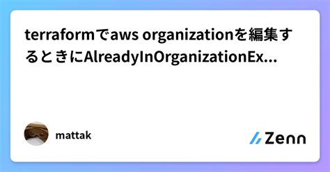 Terraform Aws Organization Alreadyinorganizationexception