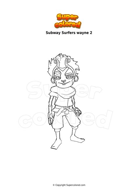 Coloring Page Subway Surfers Zuri Supercolored The Best Porn Website