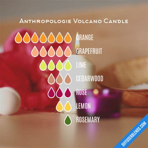 Anthropologie Volcano Candle Essential Oil Diffuser Blends Recipes