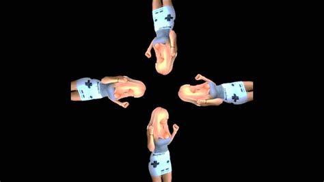 Sexy Blonde Bouncing Boobs Screen Down Pyramid Hologram Holographic D K YouTube