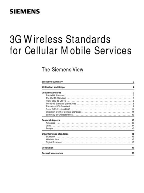 Siemens Mobile 3g Overview Download Free Pdf General Packet Radio