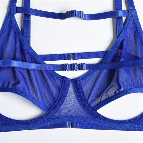 Sexy Lingerie Set Bra Thongs Garter Belt With Leg Ring Lace Nightwear Sleepwear EBay