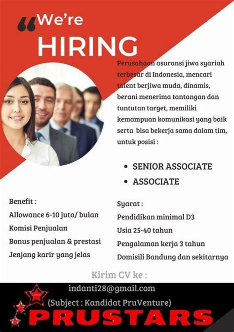 Lowongan Kerja Associate Senior Associate Marketing Di Prustars