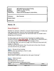 Info Project Essay Eye Tracking W Docx Course Project Due