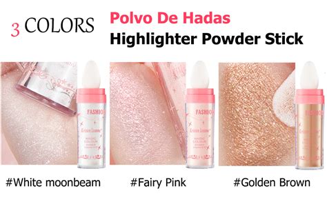 Amazon Polvo De Hadas Highlighter Powder Stick Body Glitter