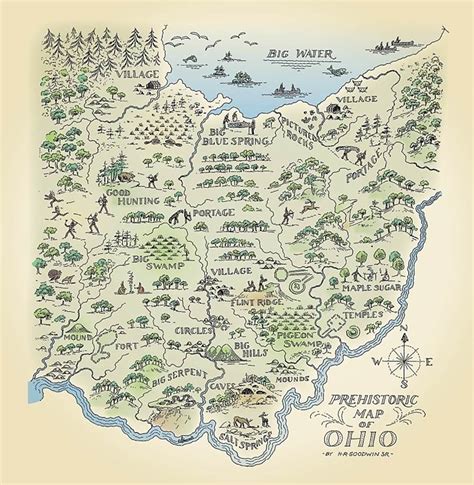 A PREHISTORIC MAP OF OHIO - NOW IN GLORIOUS TECHNICOLOR - Ohio History ...