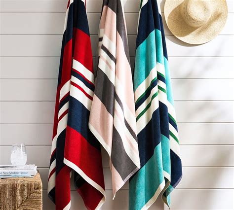 Modern Farmhouse Multi Striped Towel Pottery Barn