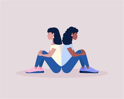 背對背 插圖 圖畫、圖片和照片檔 - iStock