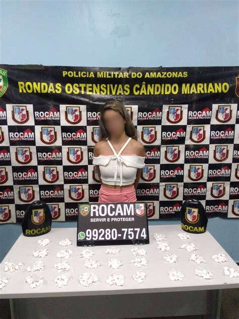 Polícia Militar Em Ação Do 2° Bpchoque Rocam Detém Mulher Por Tráfico