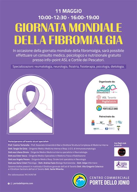 Open Day Giornata Mondiale Fibromialgia Cc Porte Dello Jonio