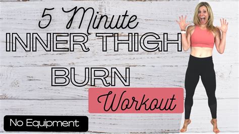 5 MINUTE INNER THIGH BURN I No Equipment I 5 Minute Workout YouTube