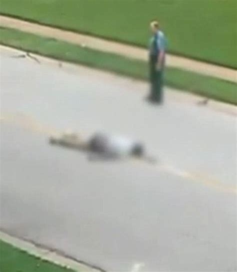 Cop Darren Wilson Stands Over Michael Browns Body In Haunting Video