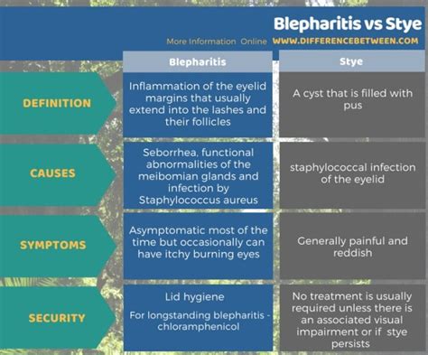 Difference Between Blepharitis And Stye Compare The Difference