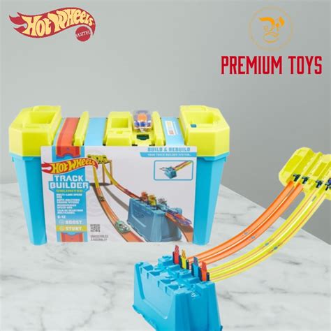 Jual Hot Wheels Track Builder Unlimited Multi Lane Speed Box Mainan