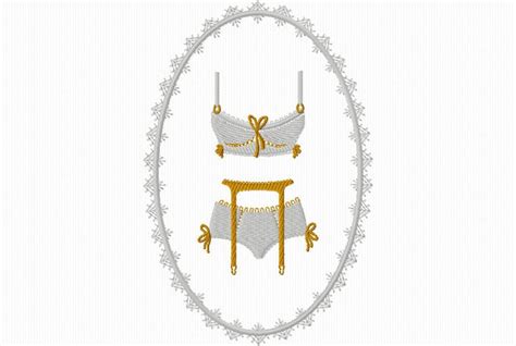 Motif De Broderie De Lingerie F Minine Pour Machine Broder Etsy